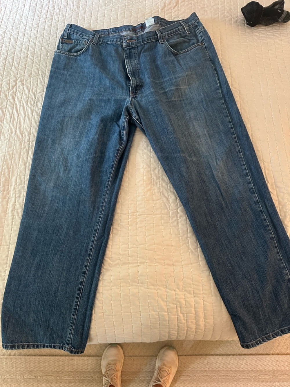 Eddie Bauer Men's Blue Straight-Leg Jeans